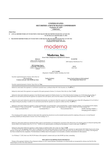 Thumbnail Moderna
 10-K Annual Report 2022