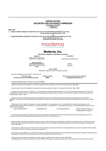 Thumbnail Moderna
 10-K Annual Report 2025