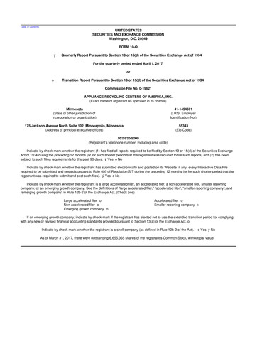 Vorschaubild ALT5 Sigma 10-Q Quartalsbericht 2017 