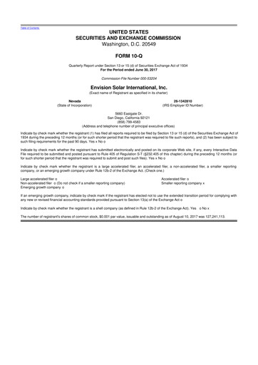 Thumbnail Beam Global 10-Q Quarterly Report FY2017 