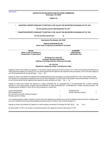 Thumbnail Xenetic Biosciences 10-Q Quarterly Report FY2017 