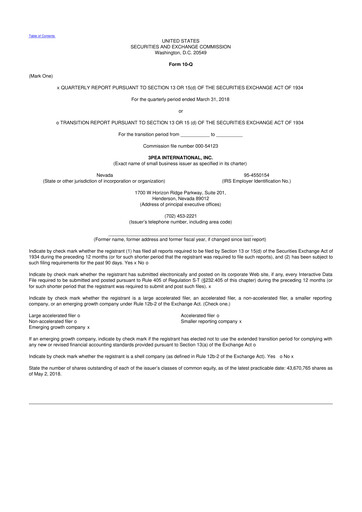 Thumbnail Paysign 10-Q Quarterly Report FY2018 