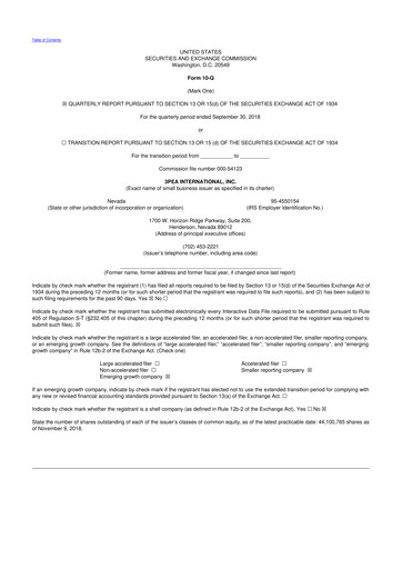 Thumbnail Paysign 10-Q Quarterly Report FY2018 
