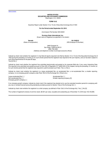 Thumbnail Beam Global 10-Q Quarterly Report FY2018 