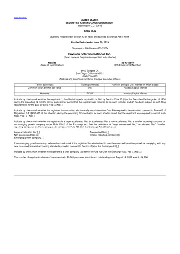 Thumbnail Beam Global 10-Q Quarterly Report FY2019 
