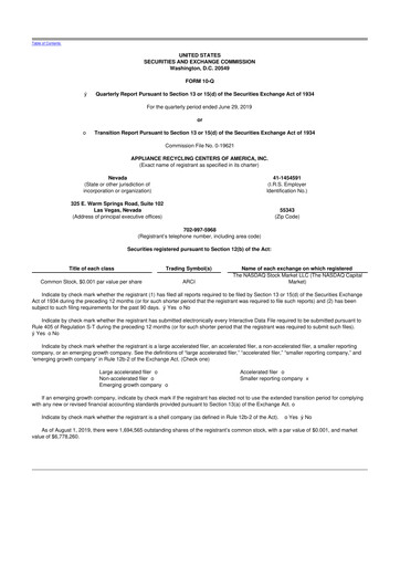 Vorschaubild ALT5 Sigma 10-Q Quartalsbericht 2019 