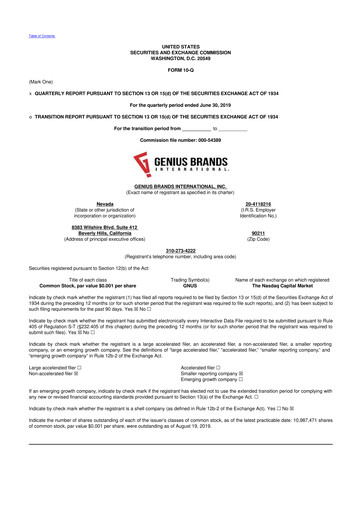 Vorschaubild Kartoon Studios 10-Q Quartalsbericht 2019 