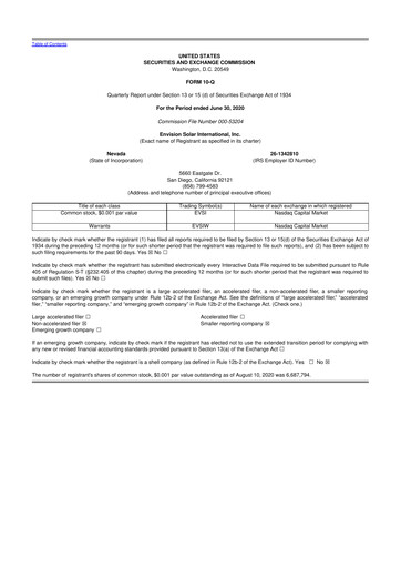 Thumbnail Beam Global 10-Q Quarterly Report FY2020 