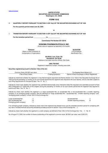 Thumbnail Sonoma Pharmaceuticals 10-Q Quarterly Report FY2021 