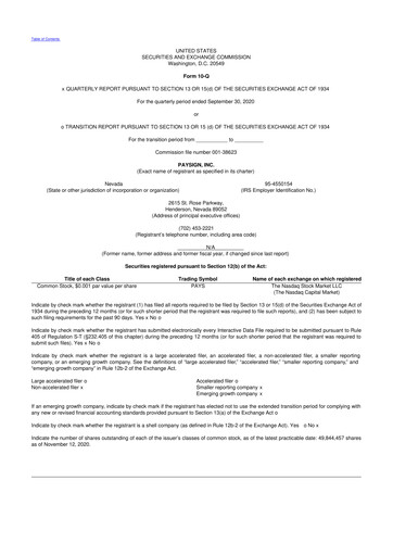 Thumbnail Paysign 10-Q Quarterly Report FY2020 