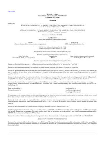 Thumbnail Paysign 10-K Annual Report 2020