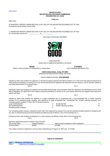 Vorschaubild Sow Good 10-Q Quartalsbericht 2021 