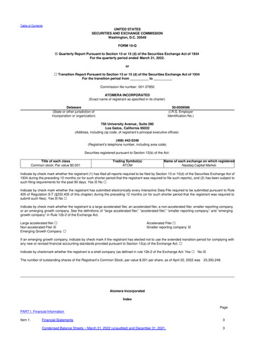 Thumbnail Atomera 10-Q Quarterly Report FY2022 