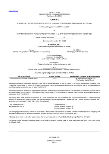 Thumbnail Paysign 10-Q Quarterly Report FY2022 