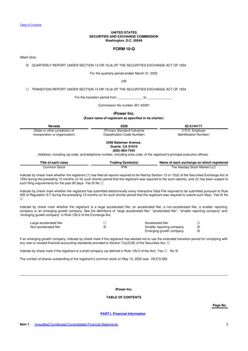 Thumbnail iPower 10-Q Quarterly Report FY2022 