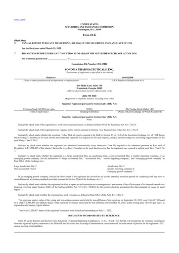 Thumbnail Sonoma Pharmaceuticals 10-K Annual Report 2022