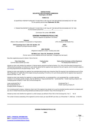 Thumbnail Sonoma Pharmaceuticals 10-Q Quarterly Report FY2023 
