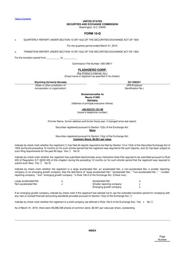 Miniature CS Diagnostics 10-Q Rapport trimestriel  