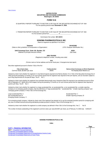 Thumbnail Sonoma Pharmaceuticals 10-Q Quarterly Report FY2023 