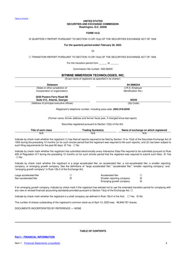 Thumbnail Bitmine Immersion Technologies 10-Q Quarterly Report FY2023 