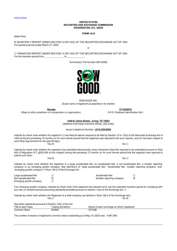 Vorschaubild Sow Good 10-Q Quartalsbericht 2023 