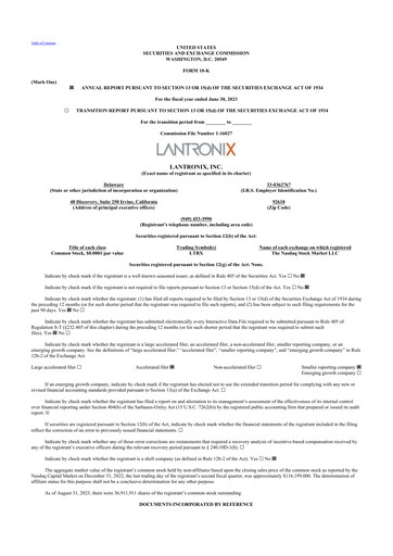 Thumbnail Lantronix 10-K Annual Report 2023