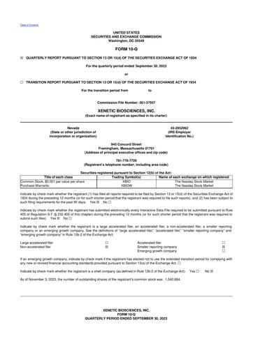 Thumbnail Xenetic Biosciences 10-Q Quarterly Report FY2023 