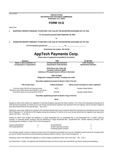 Thumbnail AppTech Payments 10-Q Quarterly Report FY2023 