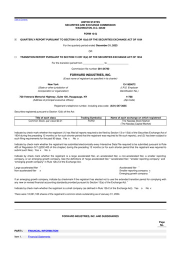 Vorschaubild Forward Industries 10-Q Quartalsbericht 2024 