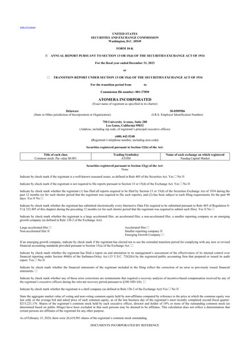 Thumbnail Atomera 10-K Annual Report 2023