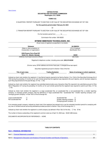Thumbnail Bitmine Immersion Technologies 10-Q Quarterly Report FY2024 