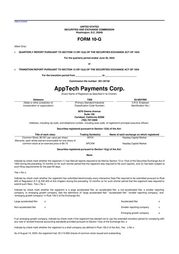 Thumbnail AppTech Payments 10-Q Quarterly Report FY2024 