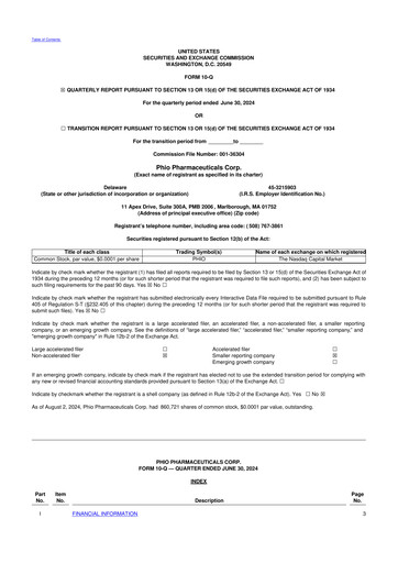 Thumbnail Phio Pharmaceuticals 10-Q Quarterly Report FY2024 