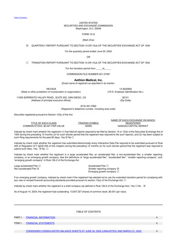 Thumbnail Aethlon Medical
 10-Q Quarterly Report FY2025 