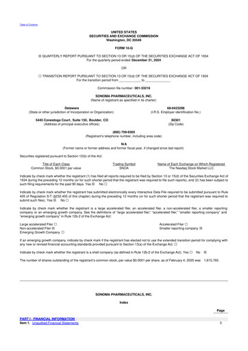 Thumbnail Sonoma Pharmaceuticals 10-Q Quarterly Report FY2025 