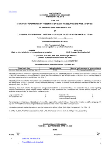Thumbnail Phio Pharmaceuticals 10-Q Quarterly Report FY2025 