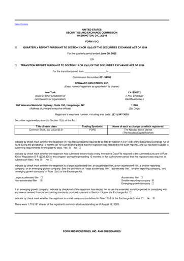 Vorschaubild Forward Industries 10-Q Quartalsbericht 2025 