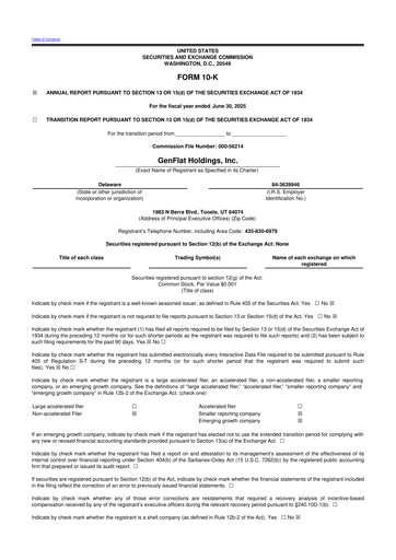 Thumbnail GenFlat Holdings 10-K Annual Report 2025
