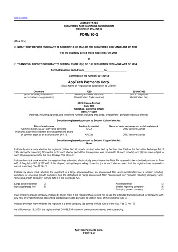 Thumbnail AppTech Payments 10-Q Quarterly Report FY2025 