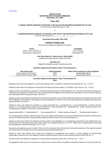 Thumbnail Lifeway Foods
 10-K Annual Report 2025