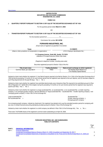 Vorschaubild Forward Industries 10-Q Quartalsbericht 2026 