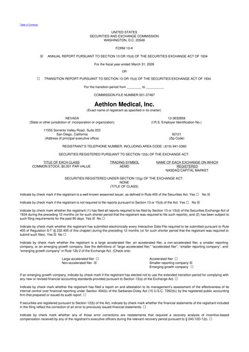 Thumbnail Aethlon Medical
 10-K Annual Report 2026