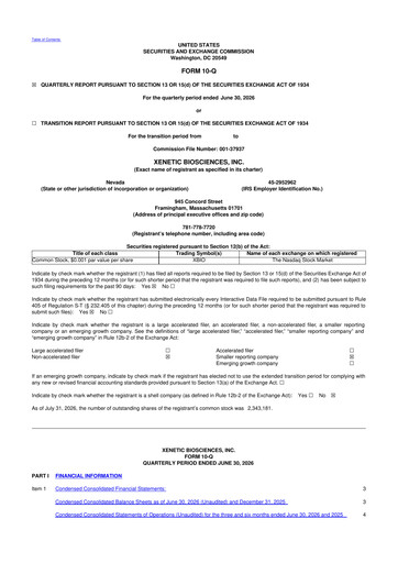 Thumbnail Xenetic Biosciences 10-Q Quarterly Report FY2026 