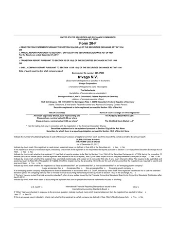 Thumbnail trivago 20-F Annual Report 2017