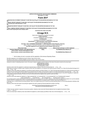 Thumbnail trivago 20-F Annual Report 2019