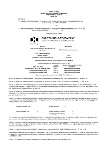 Thumbnail DXC Technology
 10-K Annual Report 2020