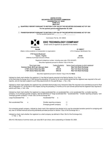 Thumbnail DXC Technology
 10-Q Quarterly Report FY2021 