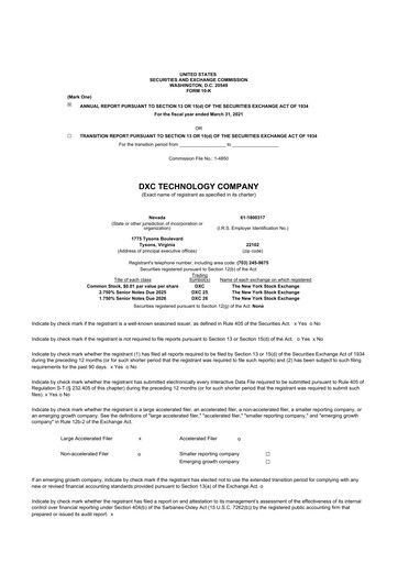 Thumbnail DXC Technology
 10-K Annual Report 2021