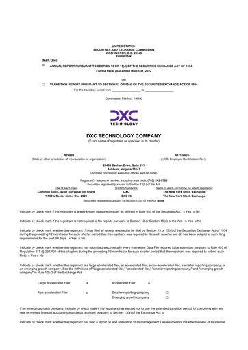 Thumbnail DXC Technology
 10-K Annual Report 2022