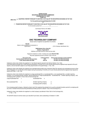 Thumbnail DXC Technology
 10-Q Quarterly Report FY2025 